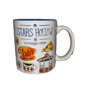 Gilmore Girls Stars Hollow Coffee Mug Luke's Diner Cup Warner Bros 20 oz. NEW